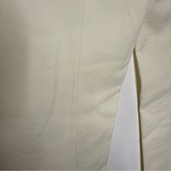Incotex Ivory Slim Straight Pants Elegant Cream Trousers Size 40 Size 4 - Picture 5 of 9